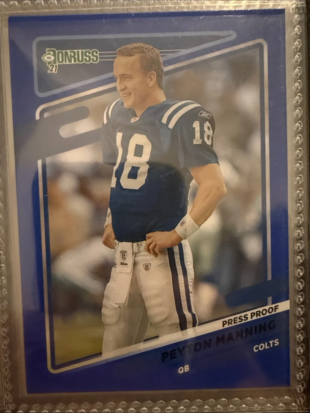 Peyton Manning (blue press proof)